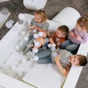 IGLU 500 kamuoliukų baseino kamuoliukai, 7 cm, balti