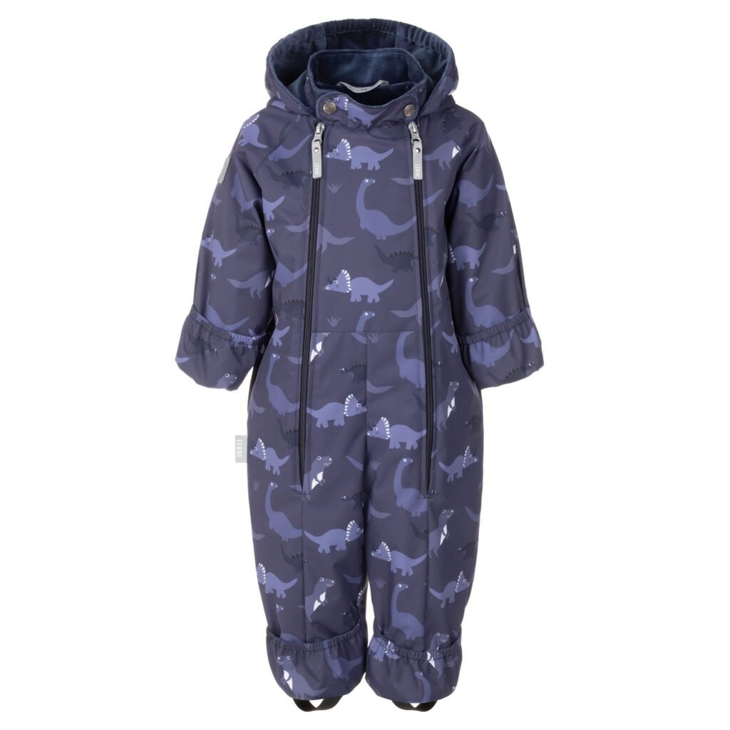 Blue Dinosaur Print Spring/Autumn Overall