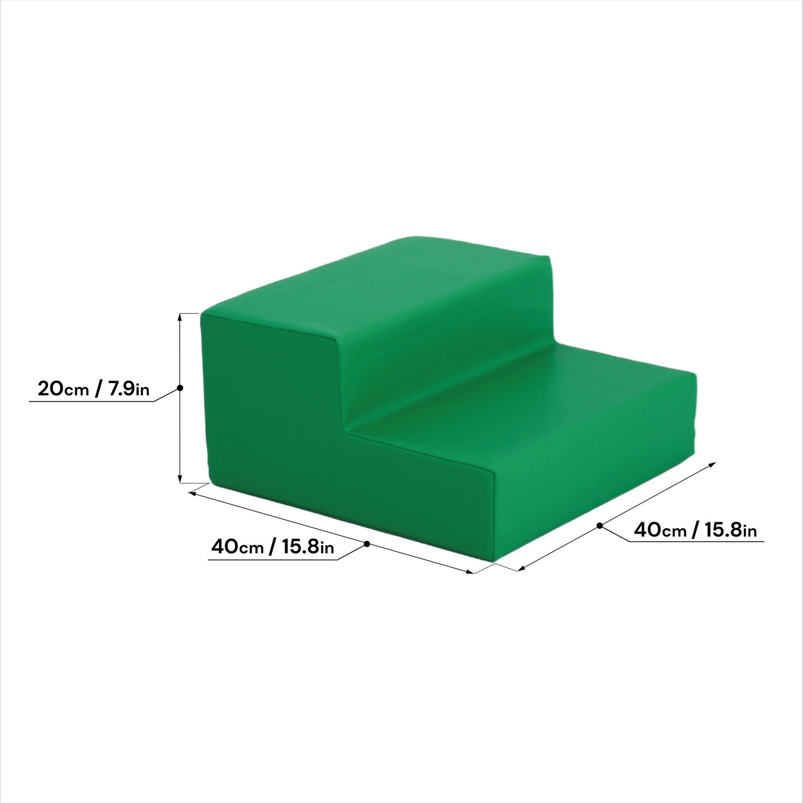 Mini Steps Soft Play Block – Green - Image 2