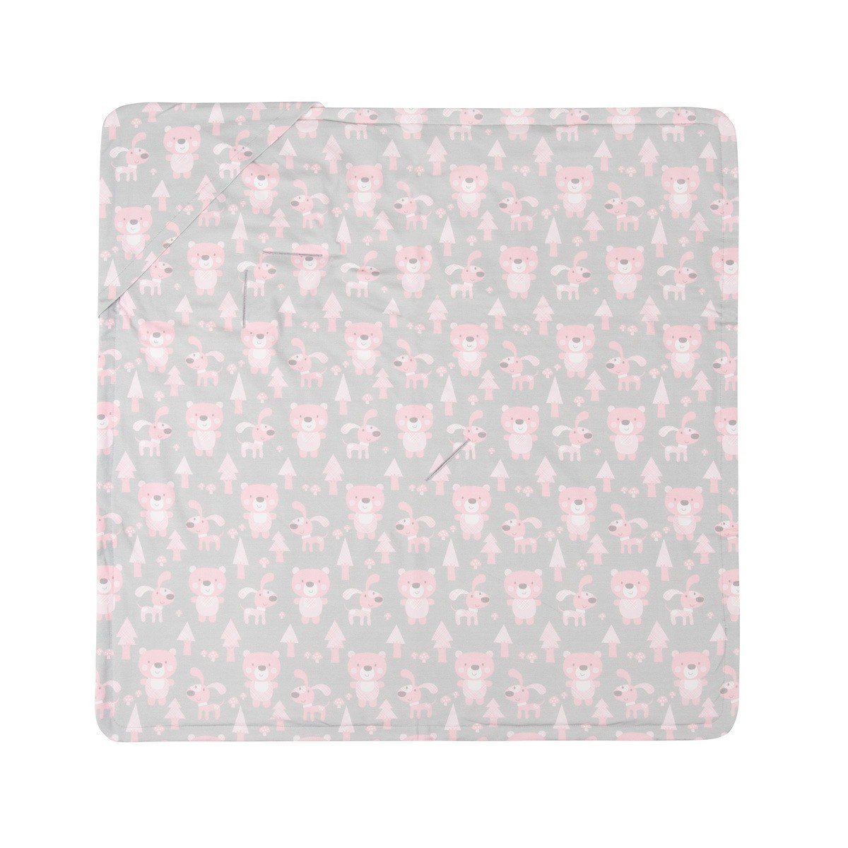 Pink Baby Blanket with Harness Slots - Image 2
