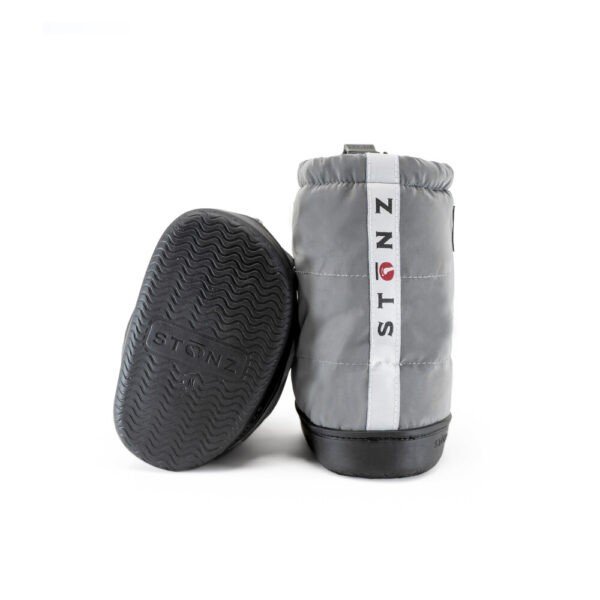 Toddler Puffer Booties - Reflective Silver - Image 4